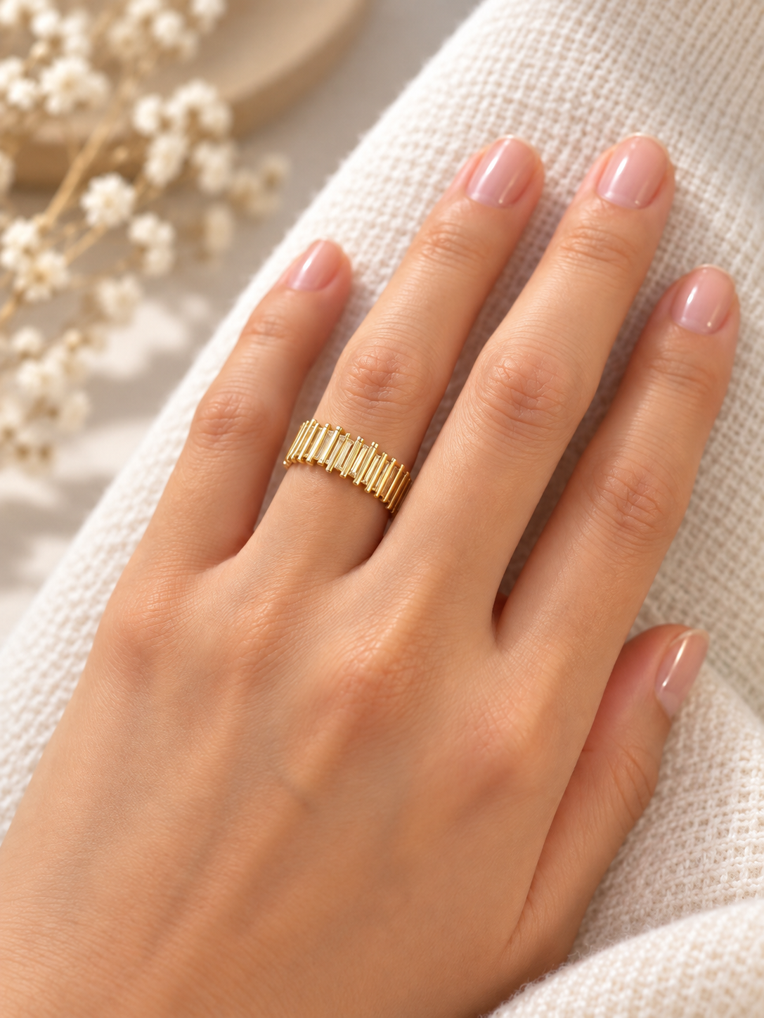 Gold Cascade Ring