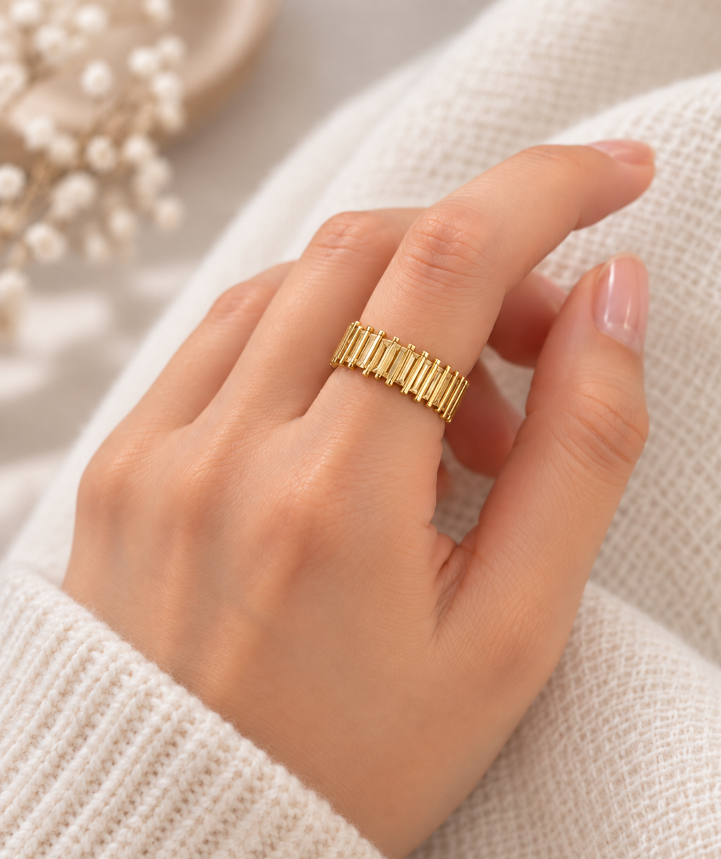 Gold Cascade Ring