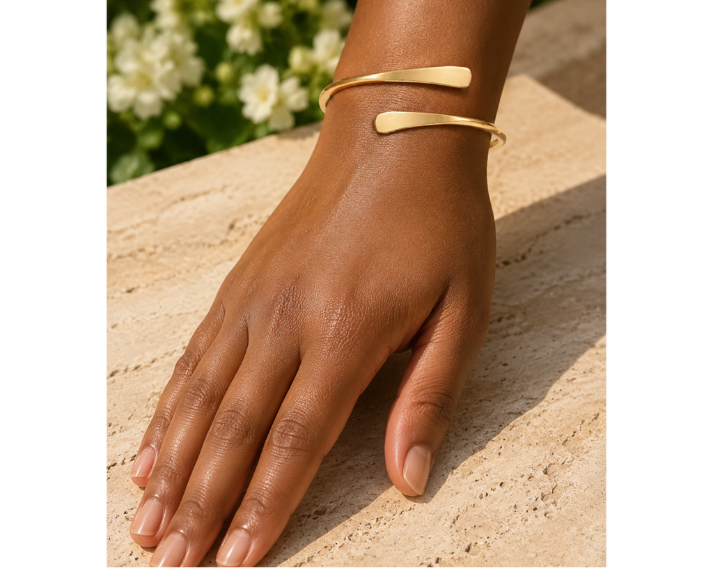Gold Wrap Cuff Bangle