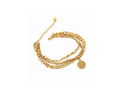 Gold Medallion Coin Bracelet