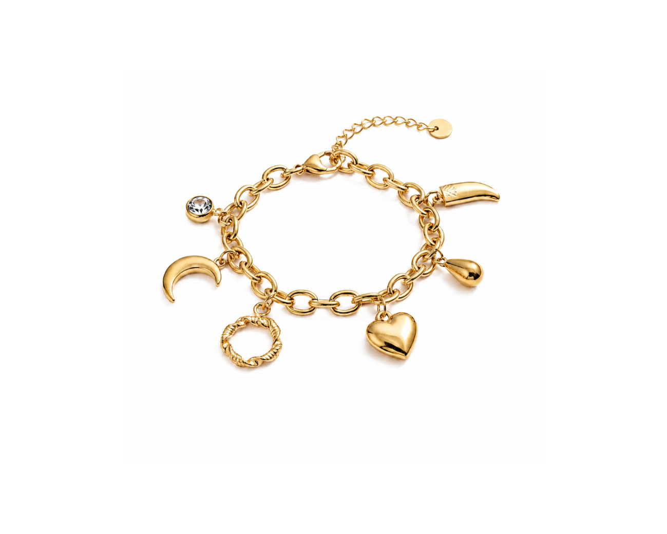 Gold Charm Bracelet