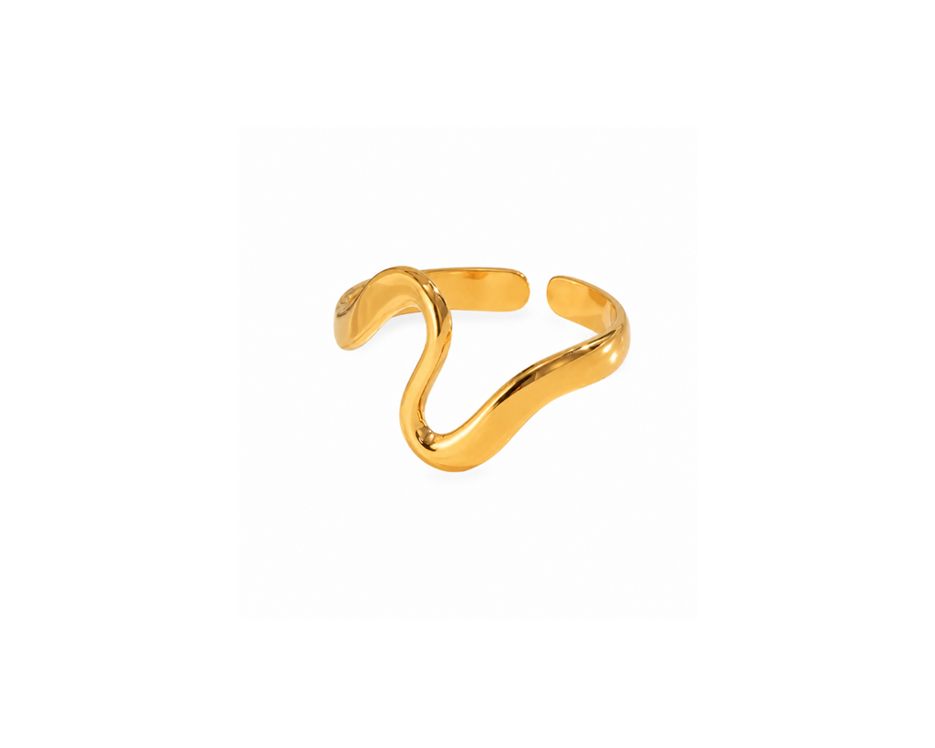 Gold Irregular Open Ring