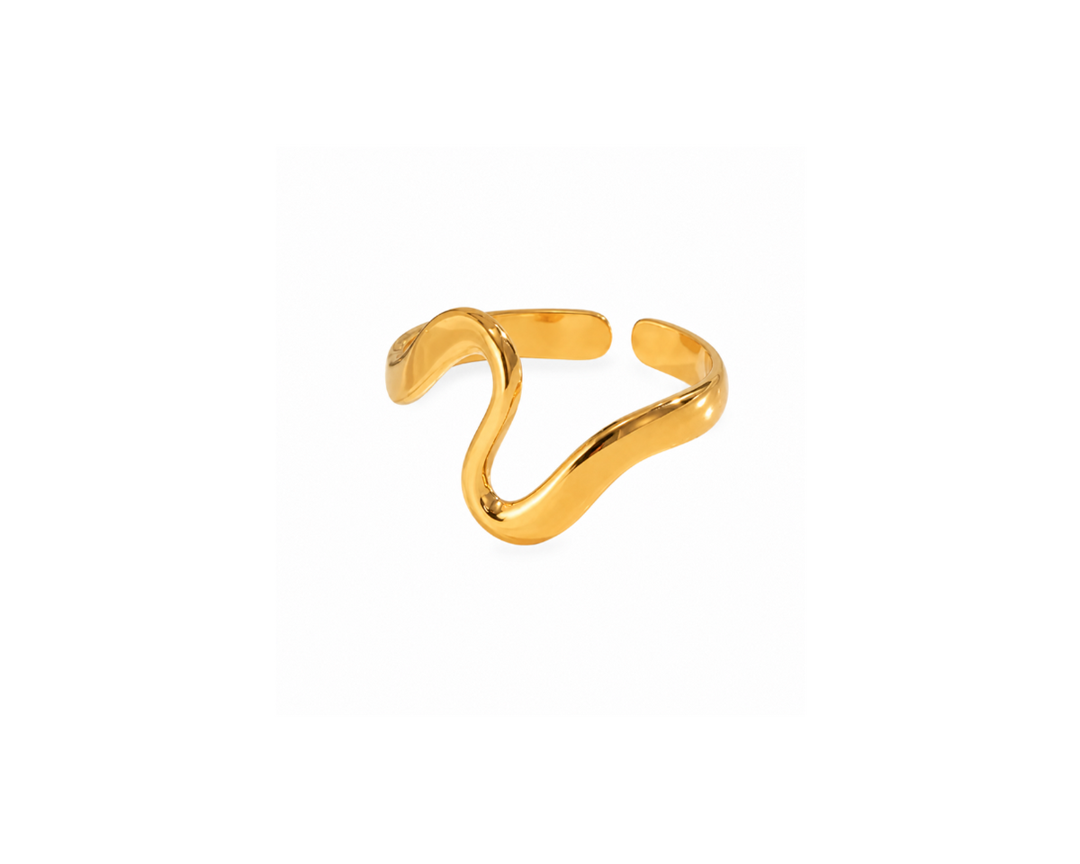 Gold Irregular Open Ring