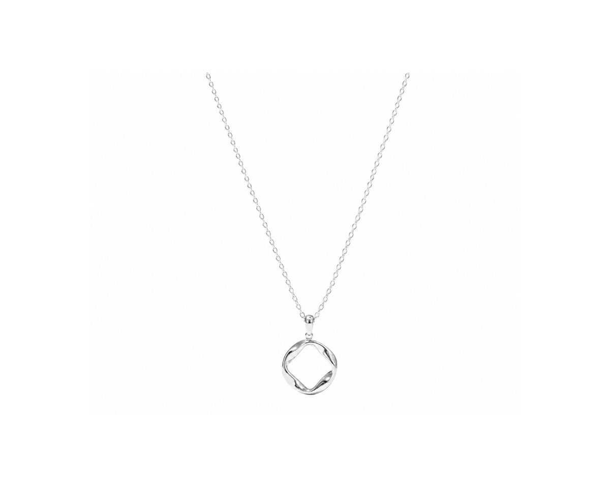 Silver Möbius Pendant Necklace