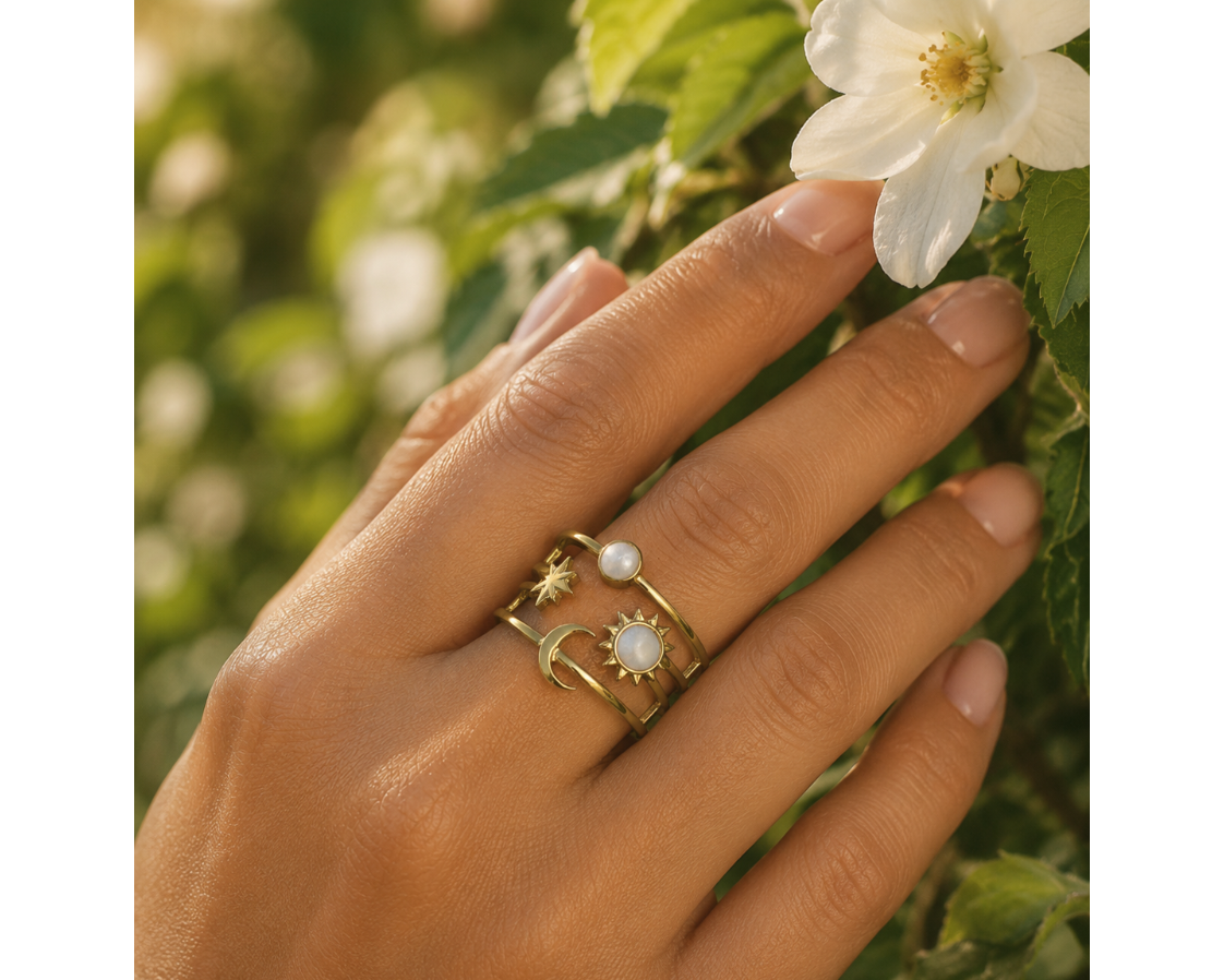 Sun Moon Star Ring