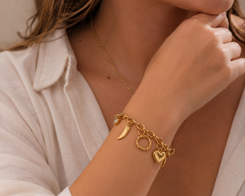 Gold Charm Bracelet