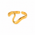 Gold Irregular Open Ring
