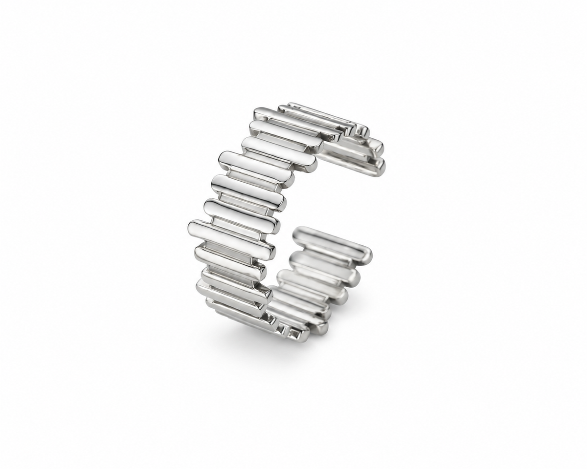 Silver Cascade Ring
