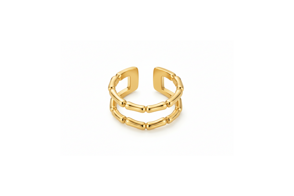 Bamboo Gold Ring
