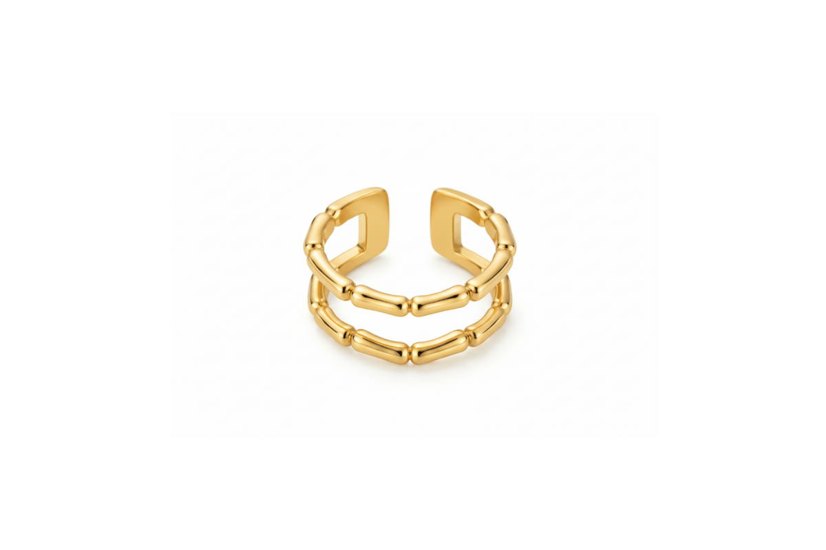 Bamboo Gold Ring