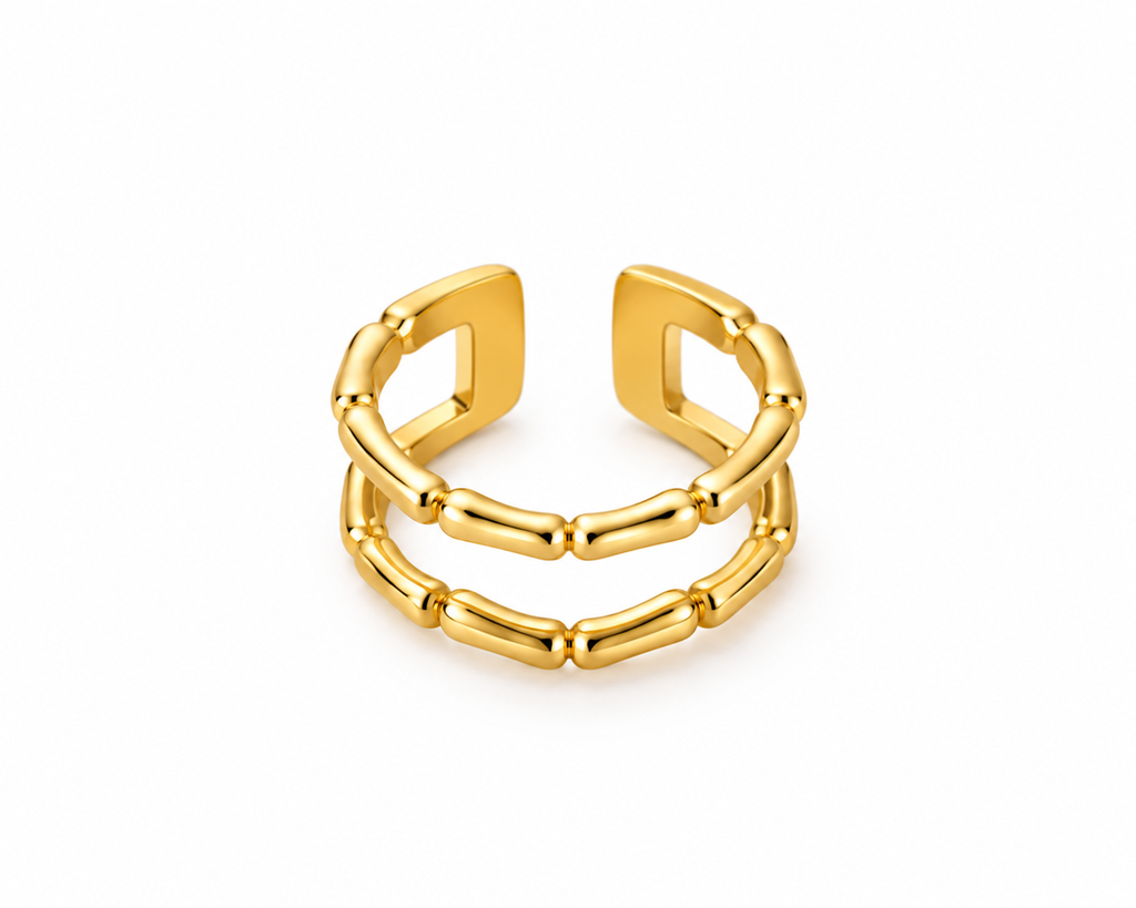 Bamboo Gold Ring