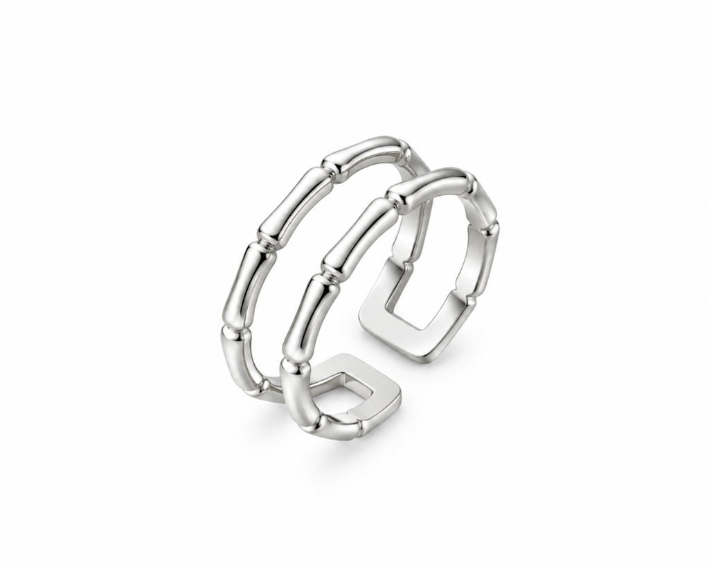 Bamboo Silver Ring