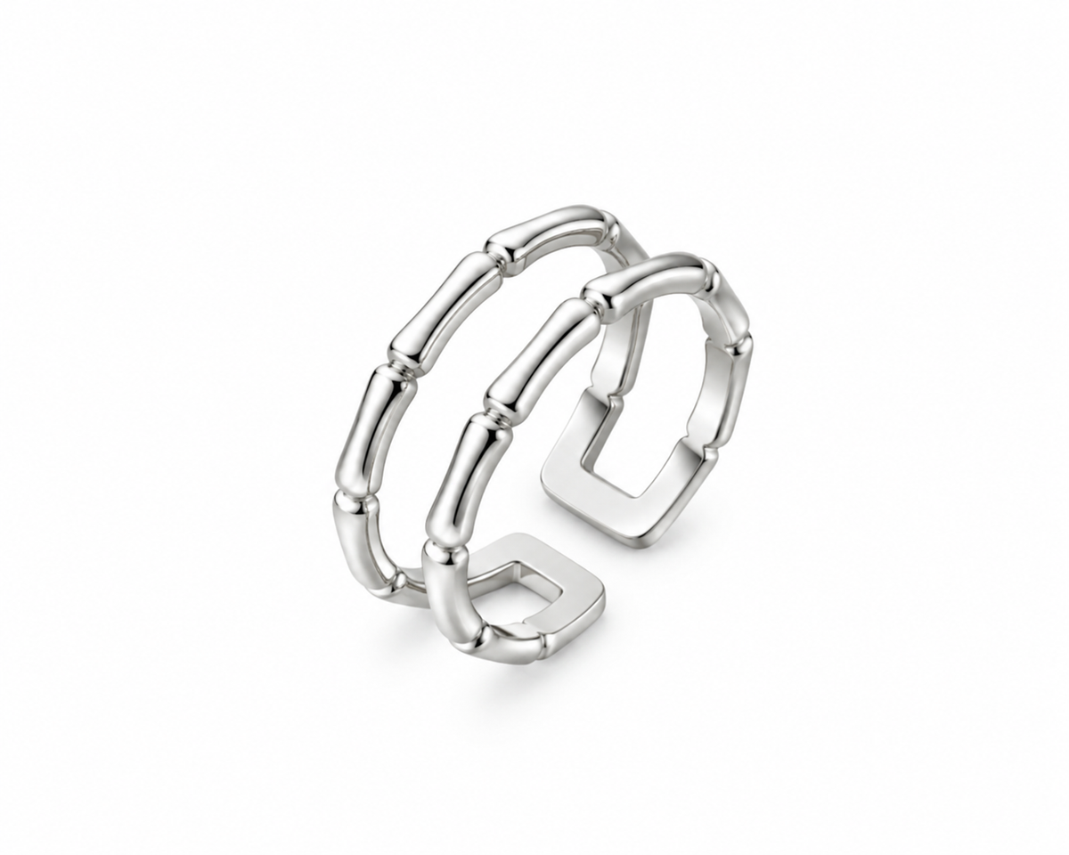 Bamboo Silver Ring