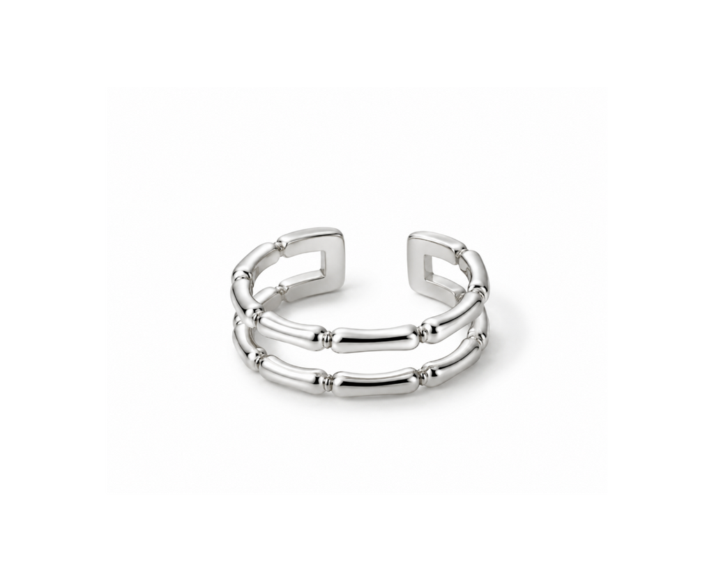 Bamboo Silver Ring