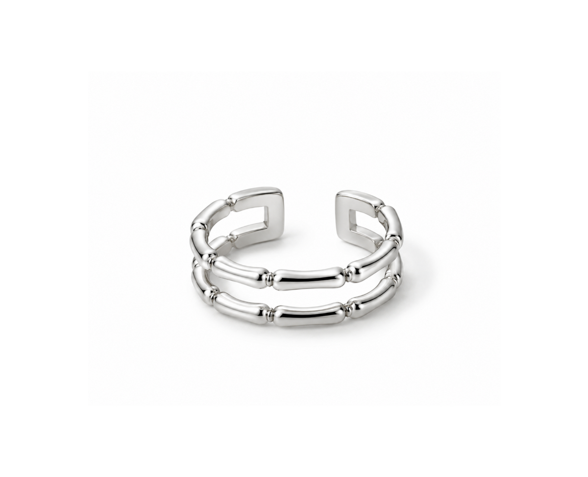 Bamboo Silver Ring
