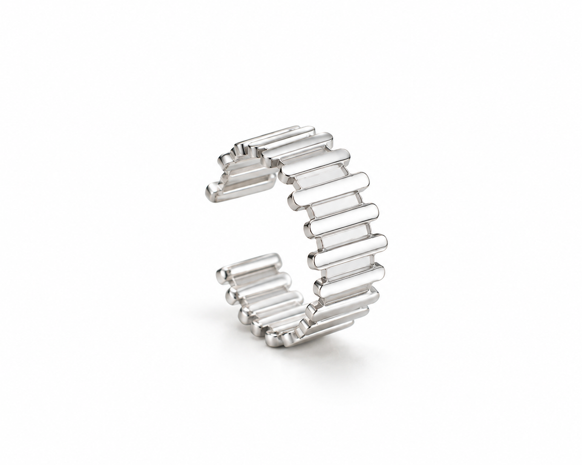 Silver Cascade Ring