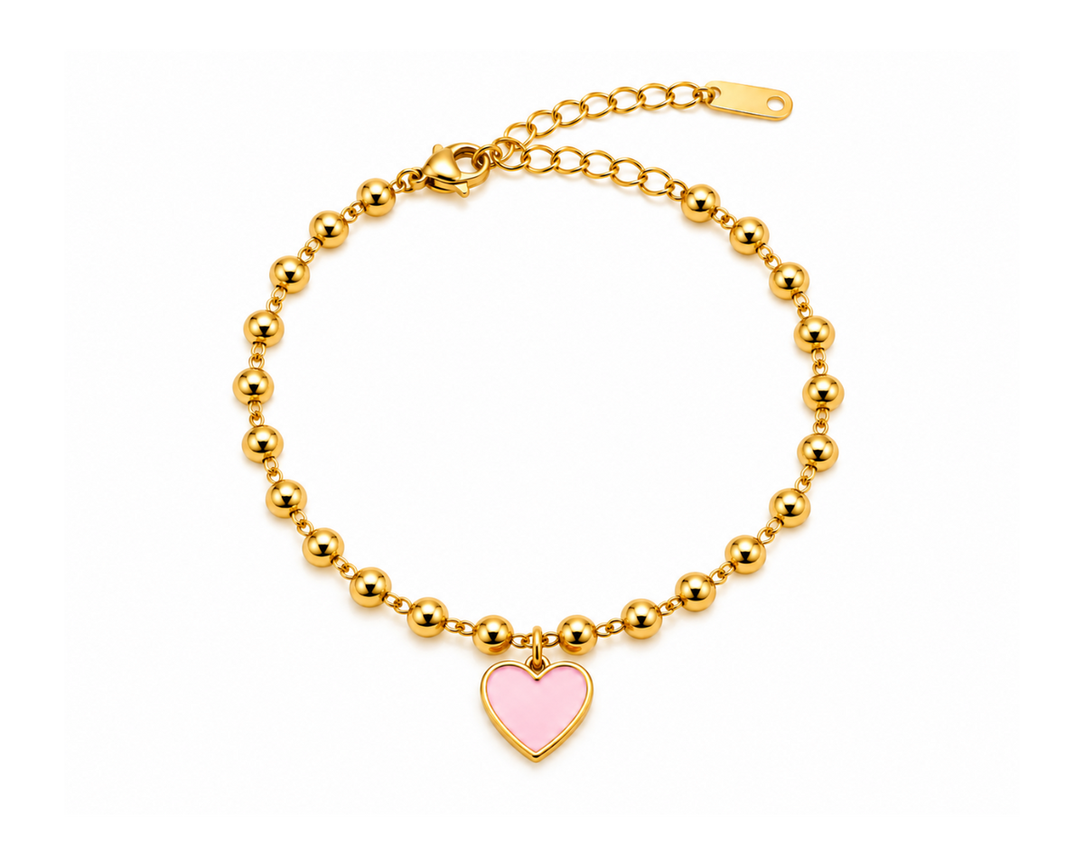 Heart Bead Bracelet