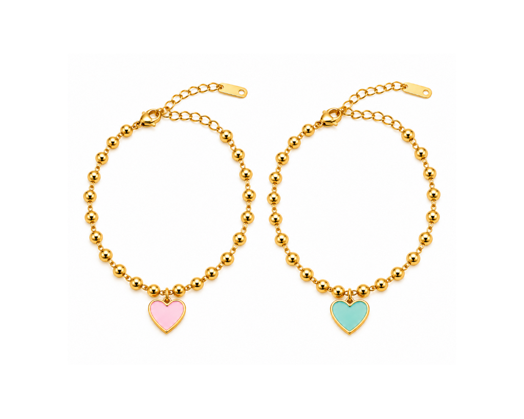 Heart Bead Bracelet