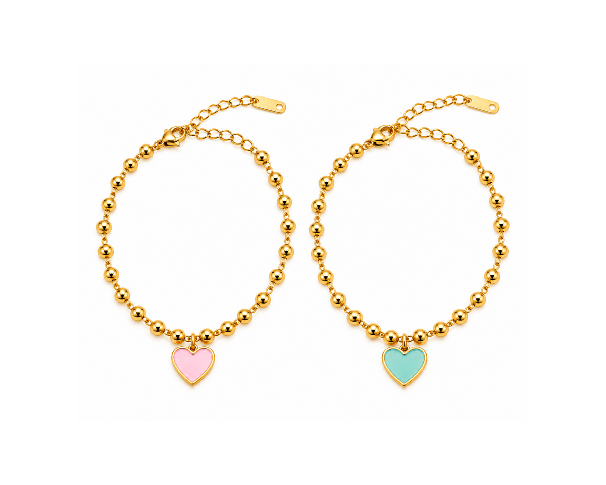 Heart Bead Bracelet