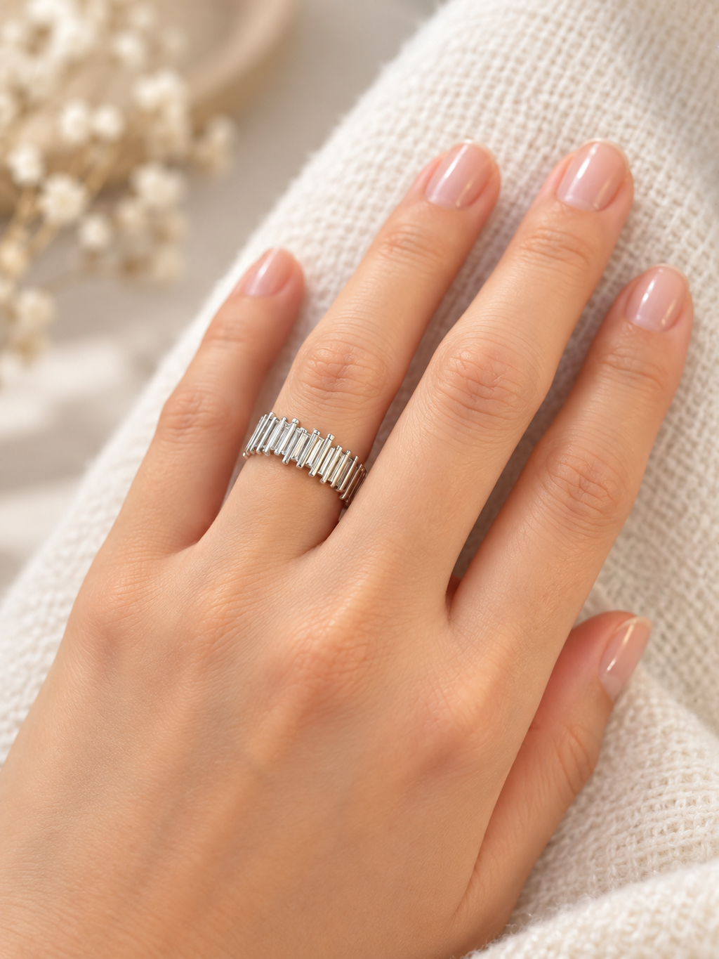 Silver Cascade Ring