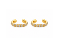 Gold Crystal Ear Cuffs