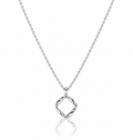 Silver Möbius Pendant Necklace