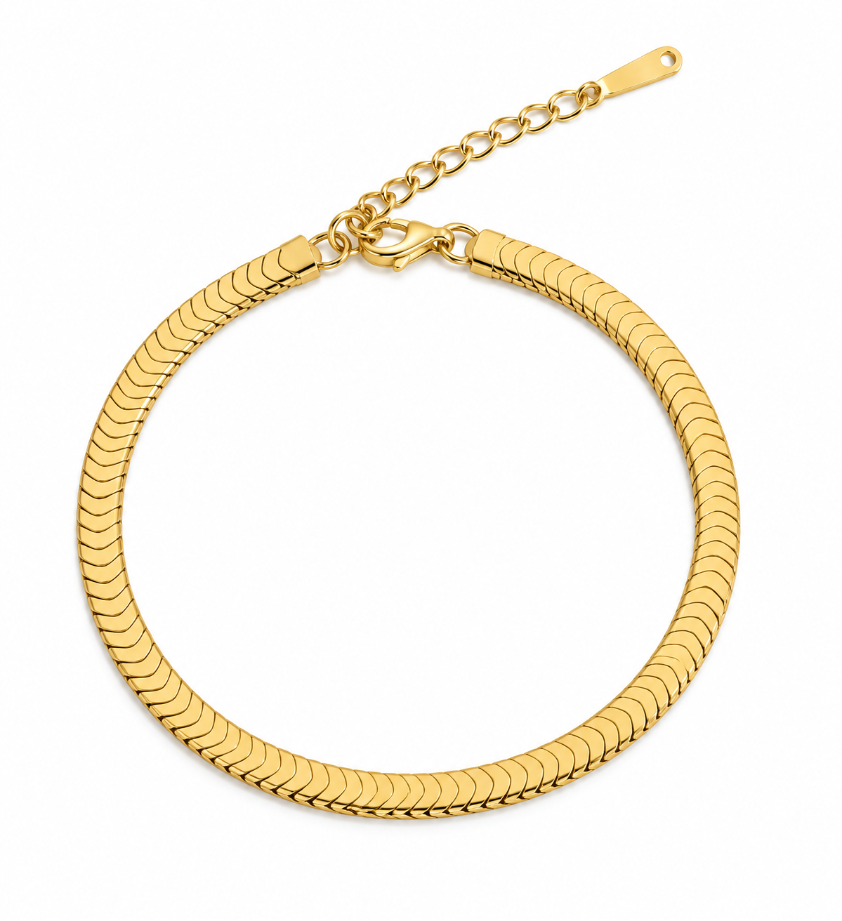 Luxe Herringbone Gold Bracelet