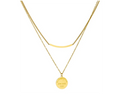 Layered Geo Bar Necklace