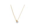 Silver Gold Circle Necklace