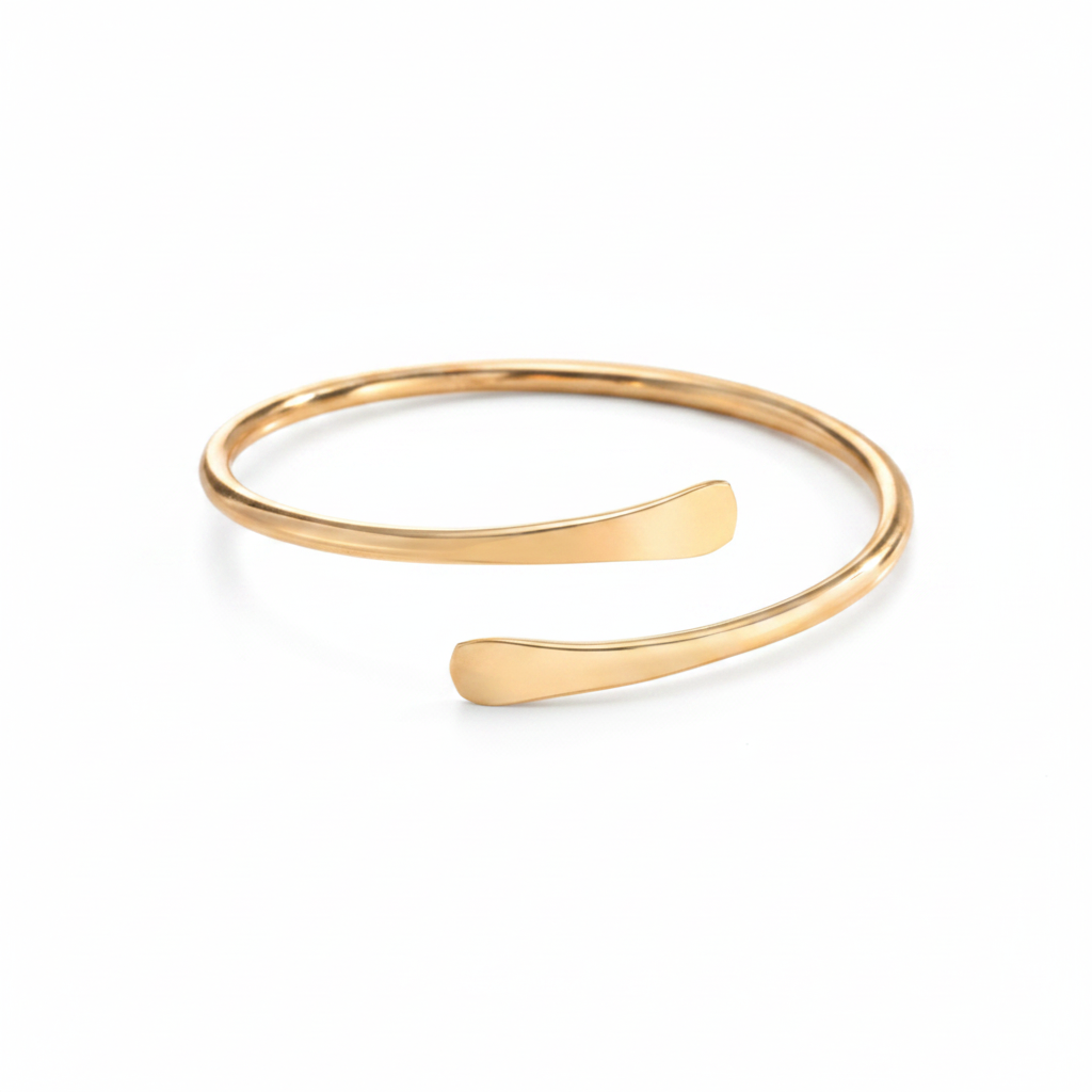 Gold Wrap Cuff Bangle