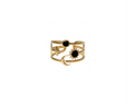 Sun Moon Star Ring Black