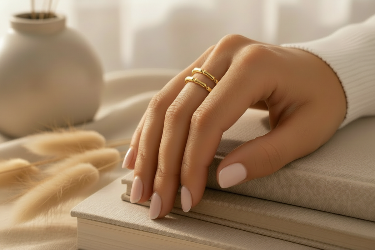 Bamboo Gold Ring - Alternative Shot