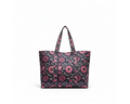Kantha Floral Tote Boho on pure white background