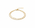 Luna Double Layer Bracelet on pure white background