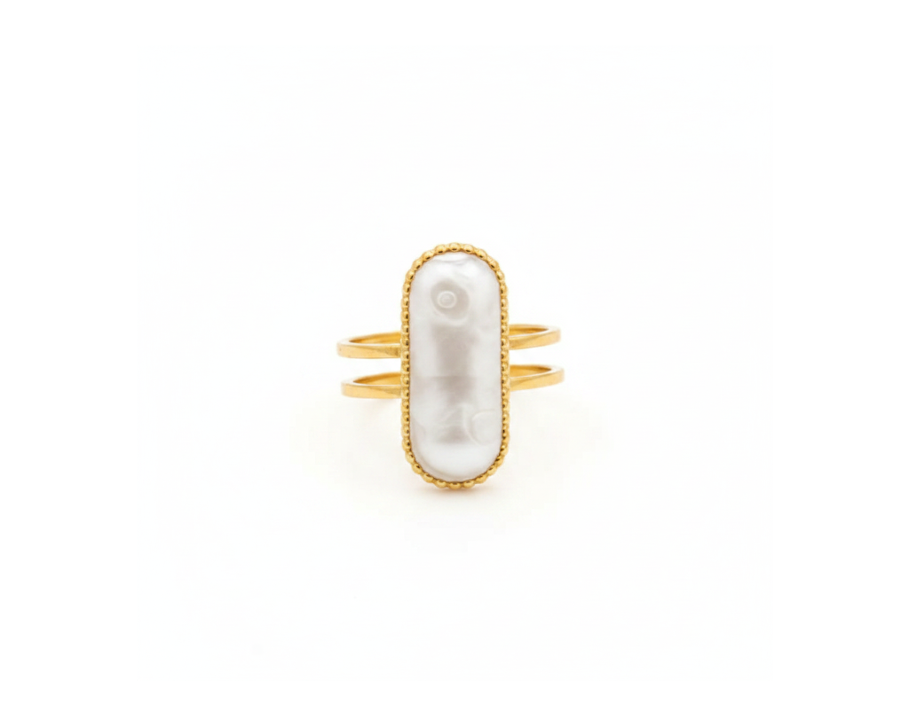 Dee Opal Ring on pure white background