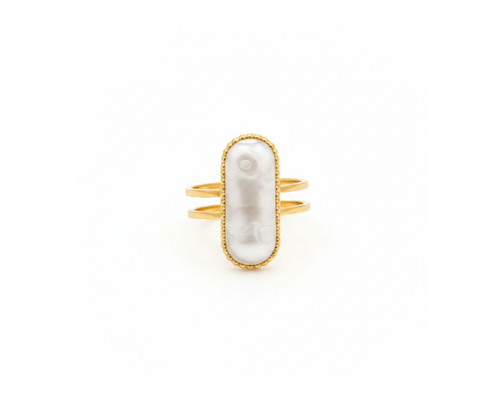 Dee Opal Ring on pure white background