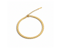Luxe Herringbone Gold Bracelet on pure white background