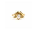 Solstice Bloom Ring on pure white background