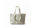 Kantha Floral Tote Green – Pure White Background