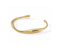 Luna Gold Cuff Bangle – Pure White Background