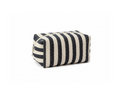 Striped Canvas Pouch White Background